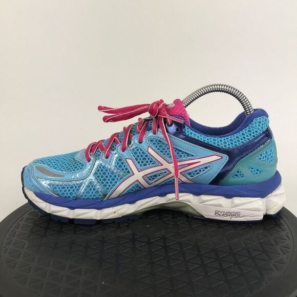 Asics Gel-Kayano 21 Blue/Pink Athletic Running Shoes T4H7N Women’s Size 8 - Picture 9 of 12